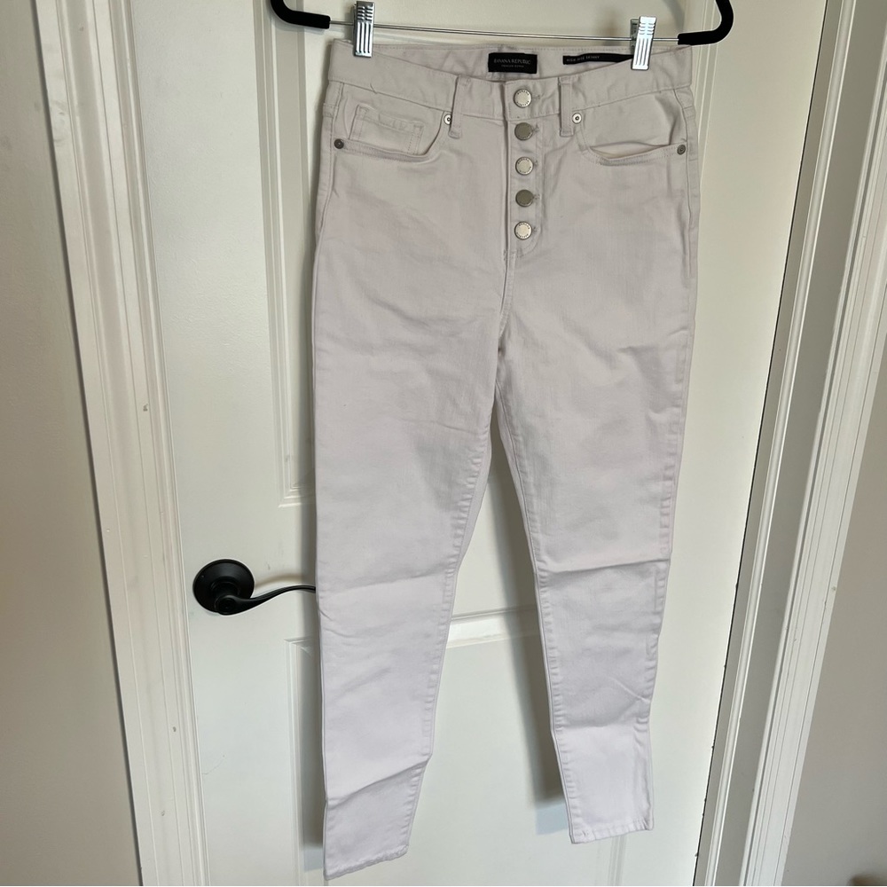 Banana republic high rise skinny jeans